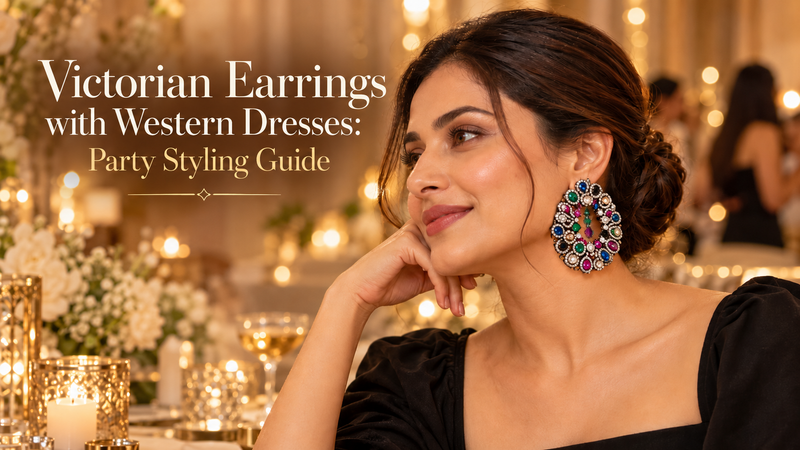 Victorian Earrings with Western Dresses: Your Party Season Styling Guide