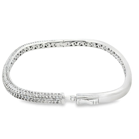 RAMAYA Bracelets - Silver Bracelet with Brilliant Cut Diamonds