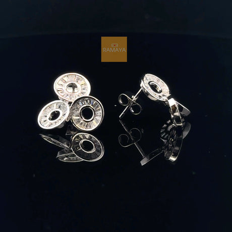 RAMAYA Earrings - Elegant Silver Earrings with Unique Design