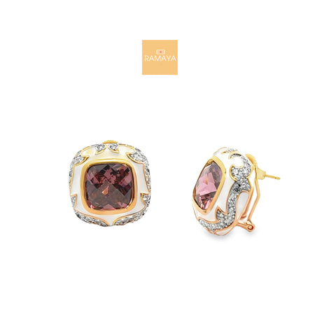 RAMAYA Earrings - Elegant Gemstone Earrings