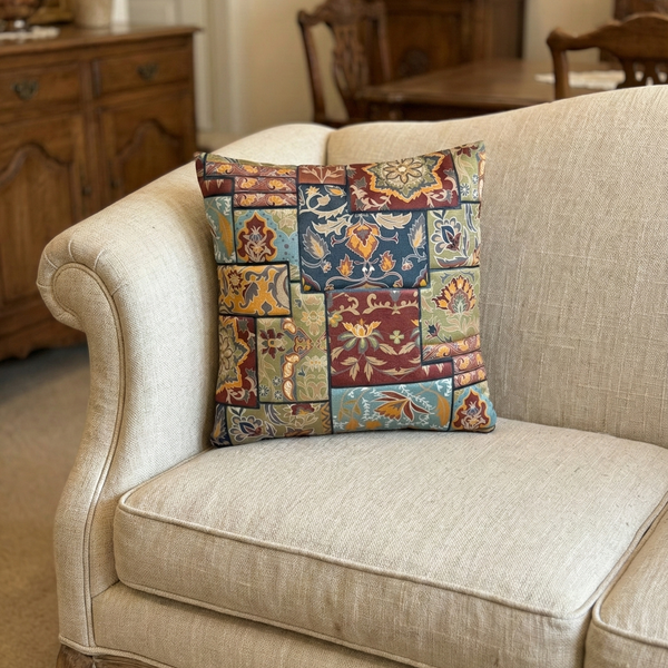 RAMAYA - Multicolor Indian-Inspired Cushion Cover