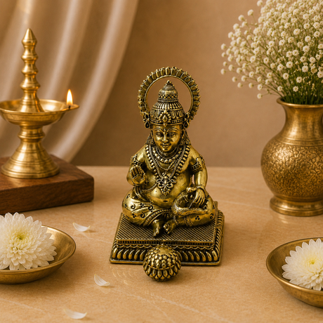 Kuber Dev Brass Idol