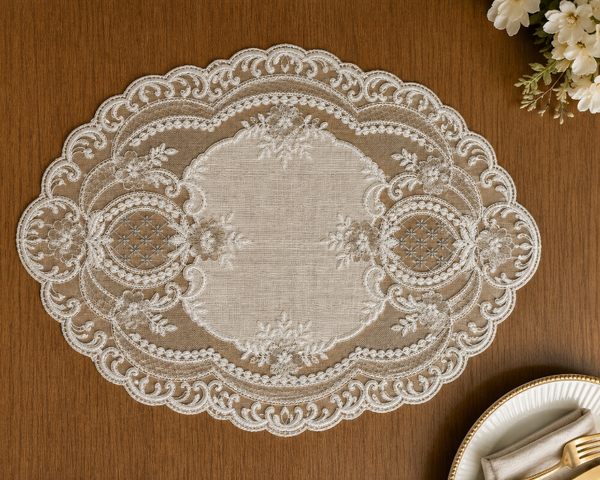 embroidered table placemat

