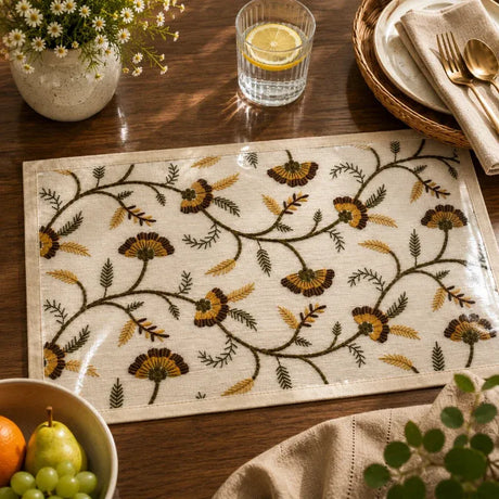 lifestyle image of pvc table mat 