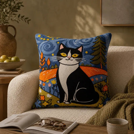 woolen embroidery cushion cover