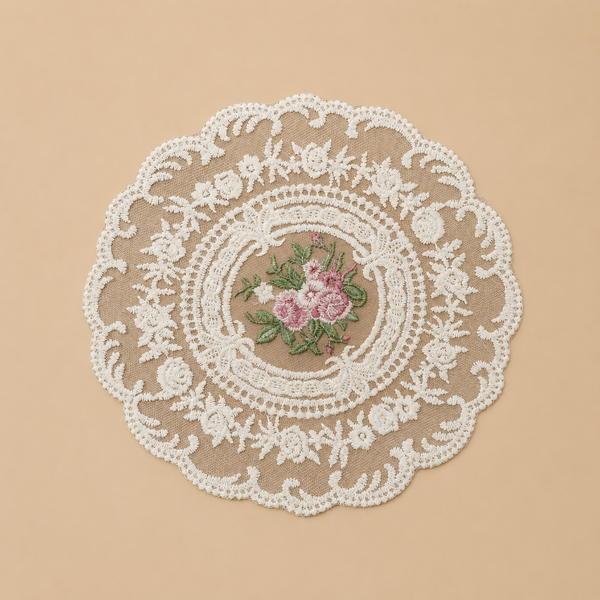 round lace coaster